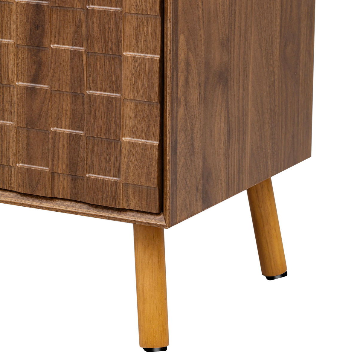 TV Stand, Cabinet For Living Room, Fits TVs Up To 80" - Walnut
