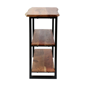 Industrial Media Console Table - Natural