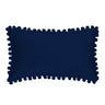 Rectangular Pompoms Throw Pillow cover and 330g insert size 12"x20" lumbar pillow, Dark Green, 12X20 – Fancy & Stacy