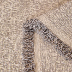 Natural Textured Linen Couch Cover, Breathable & Hypoallergenic Furniture Protector