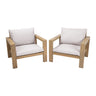 Stylish Outdoor Chair Set With Cushions For Garden (Set of 2)