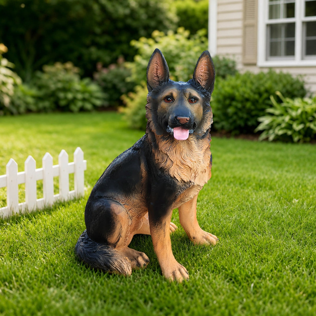 Outdoor Dog Statues German Shepherd Dog Statue for Garden