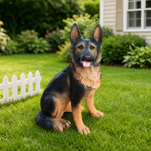 Outdoor Dog Statues German Shepherd Dog Statue for Garden