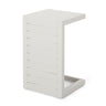 Aluminum Outdoor C - Shaped Side Table For Patio