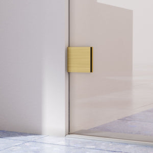 Frameless Single Sliding Soft Close Shower Doors, 5/16" Sgcc Tempered Glass