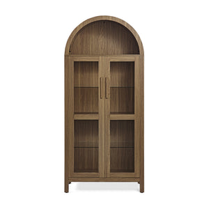 High Arched Storage Cabinet with Lamp