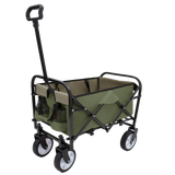 Minimeetall Strap Series Collapsible Wagon Cart – 225lb capacity, Olive Green