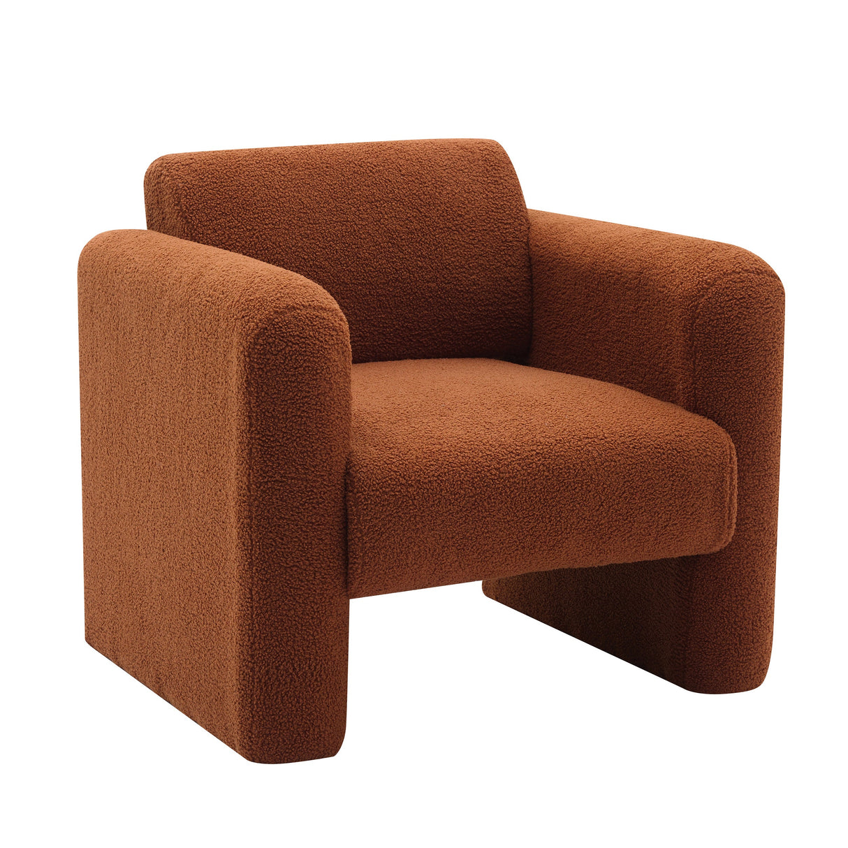 Marlowe Modern Sherpa Upholstered Comfy Reading Accent Chair