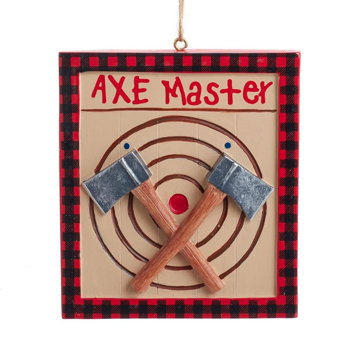 3.5" Lodge "Axe Master" Sign Ornament