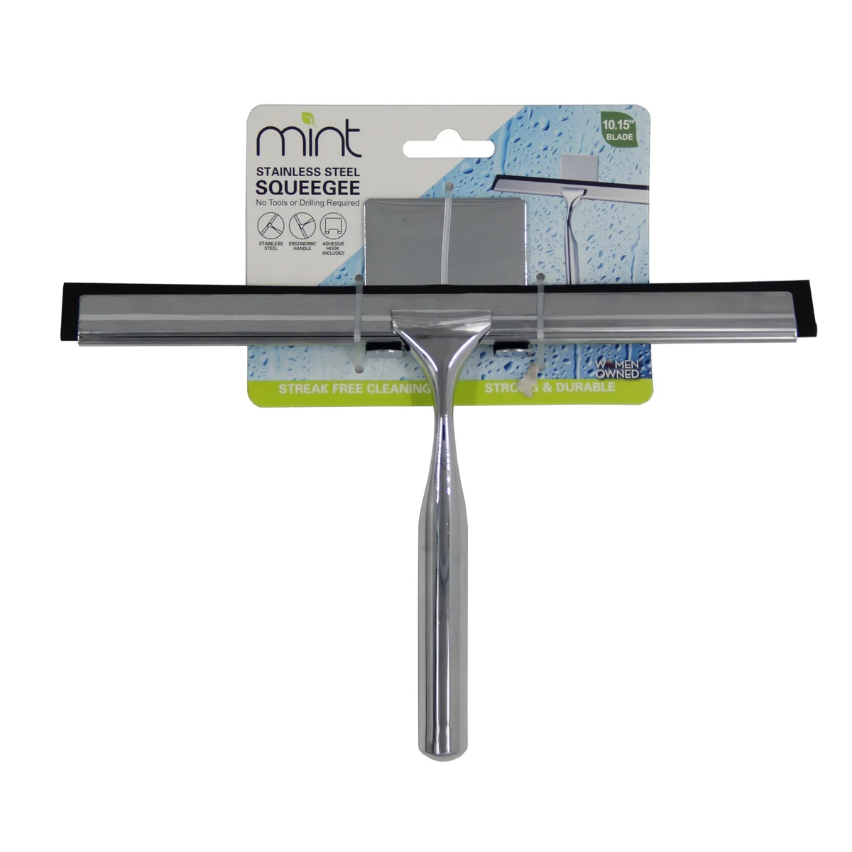 10" Shower Squeegee with 3M Hanger