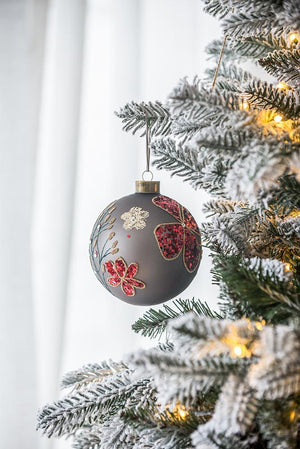 Glass Decorative Hanging Ball Christmas Tree Ornaments For Holiday Party Decorations