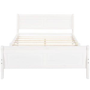 Platform Bed Frame Mattress Foundation Sleigh Bed With Headboard / Footboard / Wood Slat Suppor