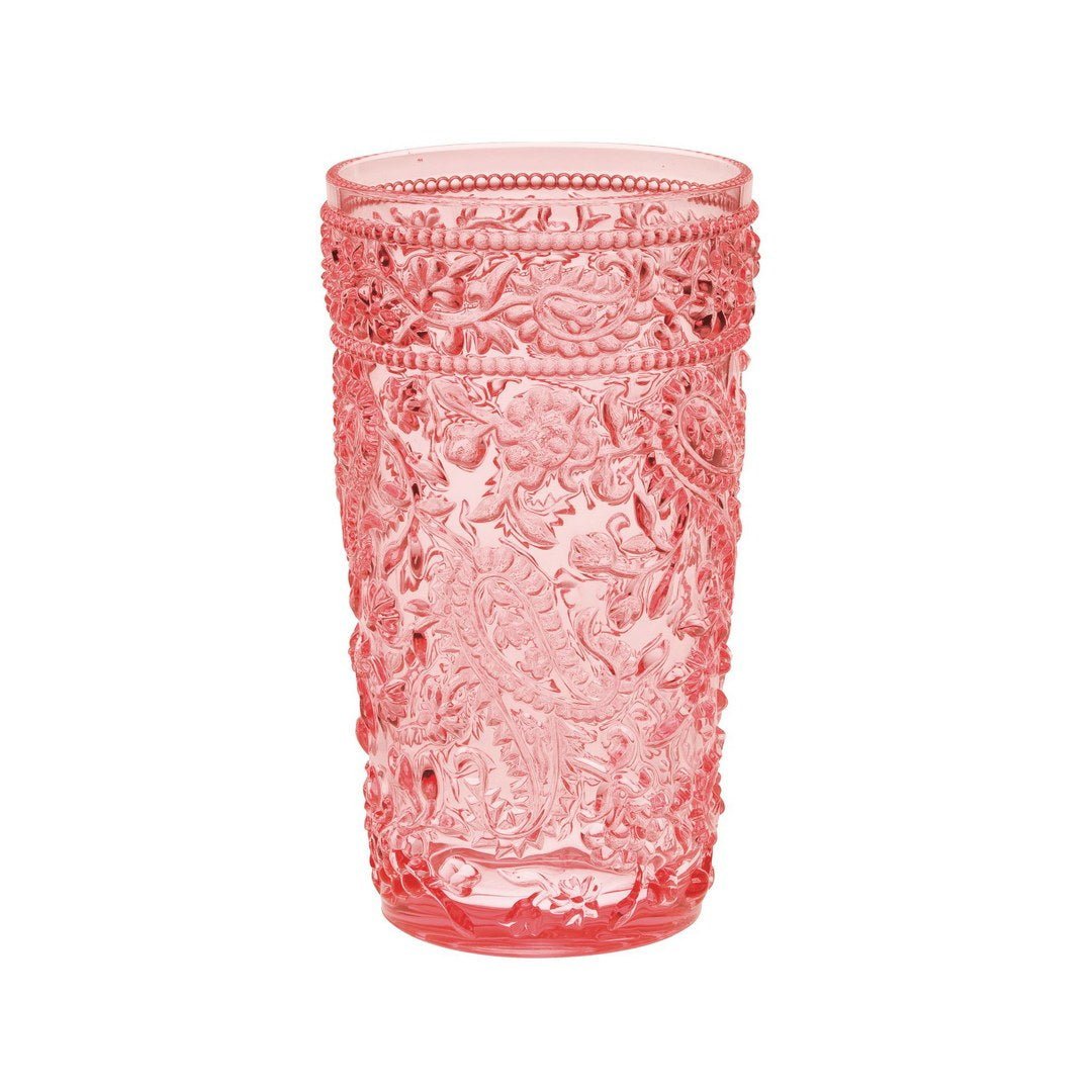 Paisley Acrylic Glasses Drinking Set of 4 Hi Ball (17oz)