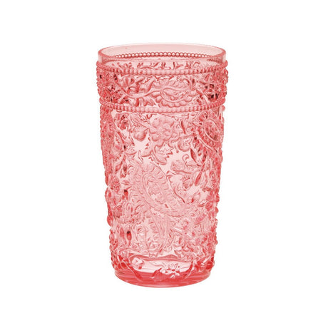 Paisley Acrylic Glasses Drinking Set of 4 Hi Ball (17oz)