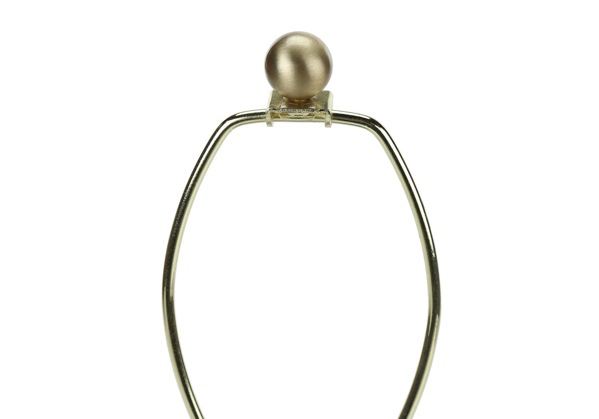 Contemporary White Ceramic Table Lamp with Ivory Shade