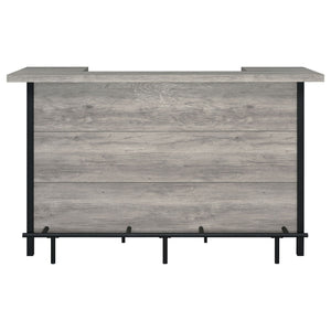 Bellemore Freestanding Home Bar Wine Cabinet Grey Driftwood