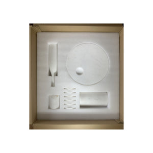 10 Pieces Luxury Natural Marble Dining Room Accessories Set