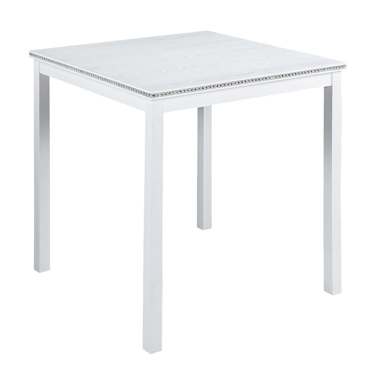5 Piece Counter Height Table Set, Square Table And 4 Upholstered Chairs