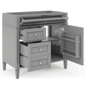 Bathroom Vanity with 2 Drawers and Tip-Out Storage - Multiple Colors