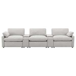Collins 5-Piece Power Reclining Home Theater Seating Grey
