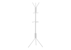Coat Rack, Hall Tree, Free Standing, Hanging Bar, 6 Hooks, Entryway, Contemporary & Modern