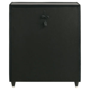 Lorient 5-drawer LED Chest of Drawers Black