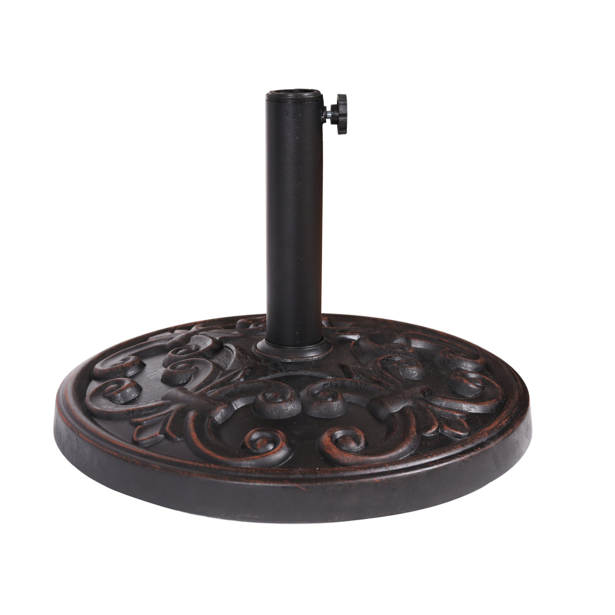 Bronze-Resin-Umbrella-Base-with-Antique-Scroll-Detailing-Umbrellas-&-Sunshades-Accessories