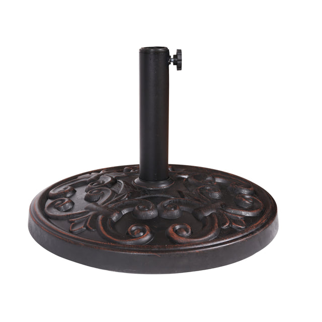 Bronze-Resin-Umbrella-Base-with-Antique-Scroll-Detailing-Umbrellas-&-Sunshades-Accessories