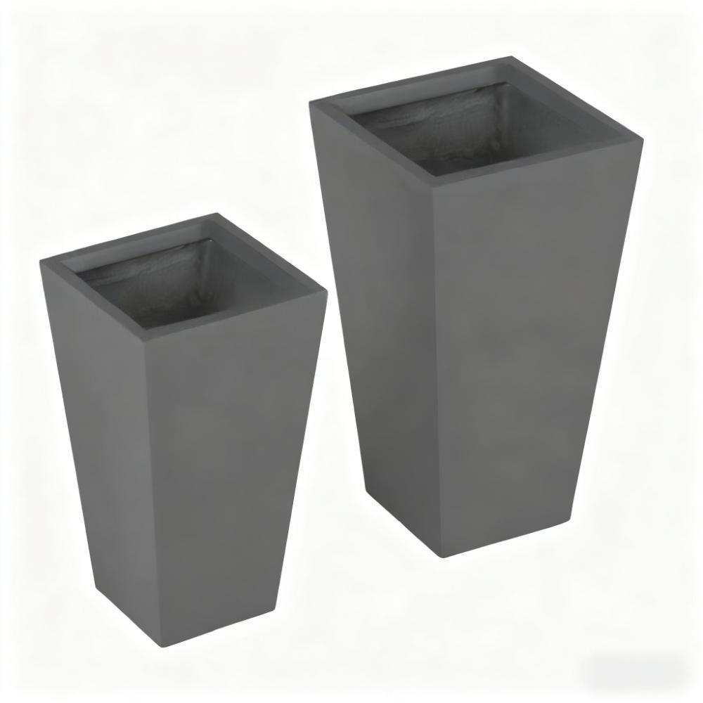 Durable & Stackable Plant Pot, 2-Pack Outdoor Planter Set