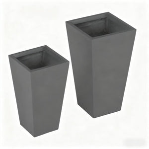 Durable & Stackable Plant Pot, 2-Pack Outdoor Planter Set