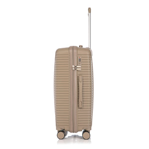 Gigatech 3-Piece PP Spinner Wheel Luggage Set (Champagne)