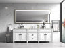 118 x 36 Inch LED Bathroom Mirror with Aluminum Frame