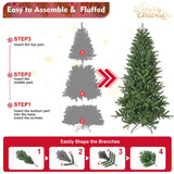6ft Artificial Christmas Tree with 1168 Branch Tips Full Lush Pine