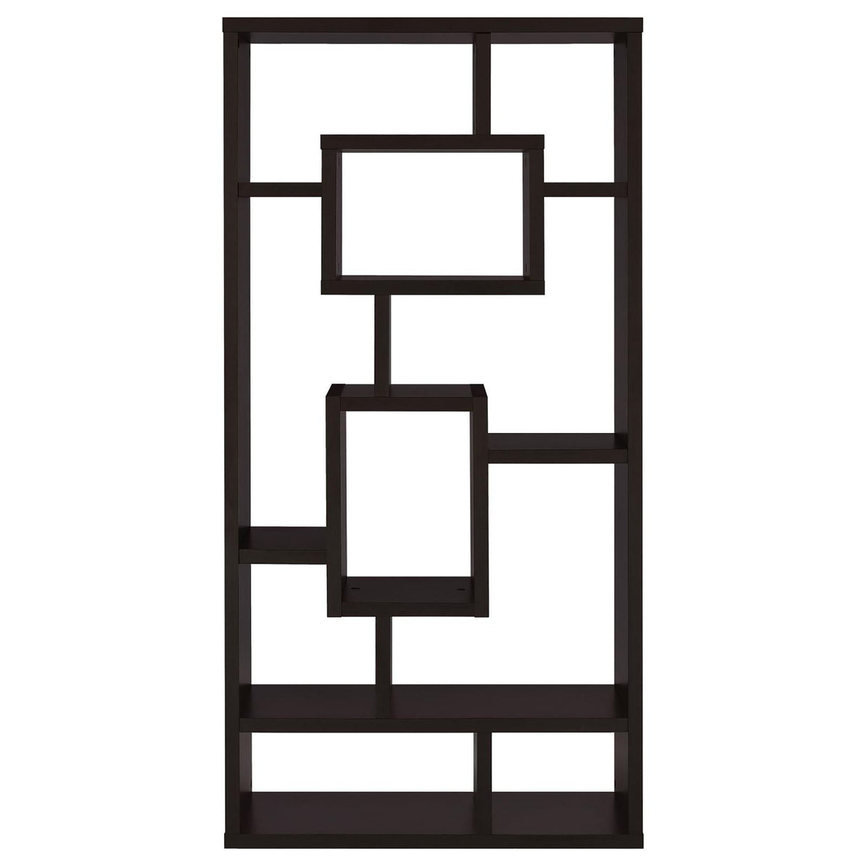 10 Shelf Open Back Bookcase
