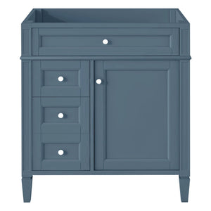 Bathroom Vanity Cabinet with 2 Drawers and Tip-Out Drawer - Indigo