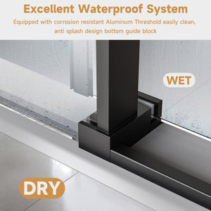 Frameless Single Sliding Shower Door