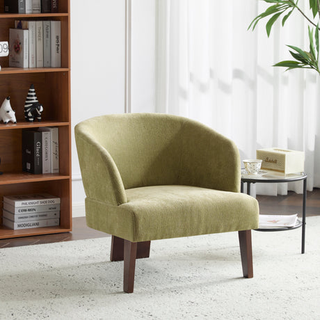 Windsor-Mid-Century-Accent-Chair-Soft-Fabric-Upholstery-Accent-Chairs