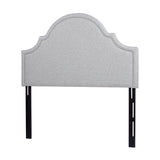 Catherine Upholstered Queen HeadboardLight Grey Polyester