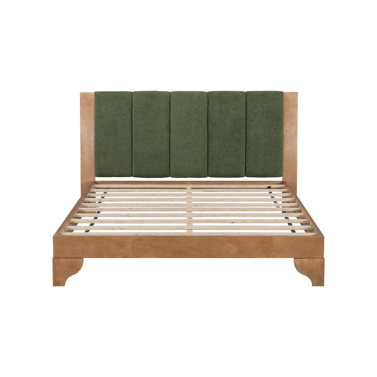 Premium Pine Wood Queen Bed Frame with Headboard