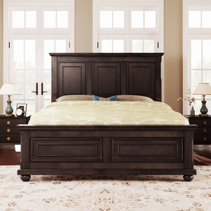 Vintage Tall Headboard Bed