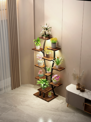 Vase Shape Plant Stand Indoor with Grow Lights