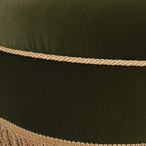 Yolanda 24" Round Upholstered Accent Ottoman