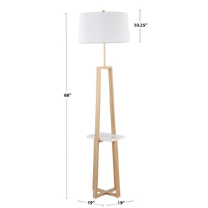 Cosmo - Shelf Contemporary / Glam Floor Lamp