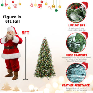 9FT Christmas Tree with 750 Warm Lights