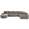 Modular Cloud Sectional Sofa Set, U-Shaped Upholstered Couch With Deep Seat