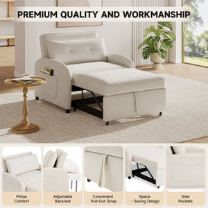 3 In 1 Convertible Sleeper Sofa Bed For Living Room
