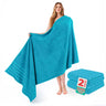 American Soft Linen 35x70 Inch Jumbo Bath Sheet Set of 2 – Extra Large 100% Cotton Turkish Bath Towels