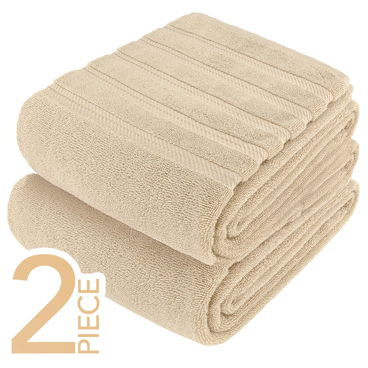 American Soft Linen 35x70 Inch Jumbo Bath Sheet Set of 2 – Extra Large 100% Cotton Turkish Bath Towels