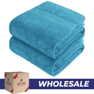 American Soft Linen Bekos 35x70 Inch Jumbo Bath Sheet Set of 2, Wholesale 100% Cotton Turkish Towel Set