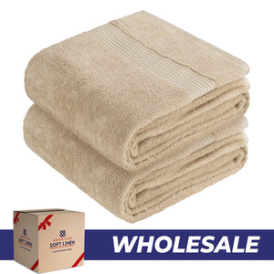 American Soft Linen Bekos 35x70 Inch Jumbo Bath Sheet Set of 2, Wholesale 100% Cotton Turkish Towel Set